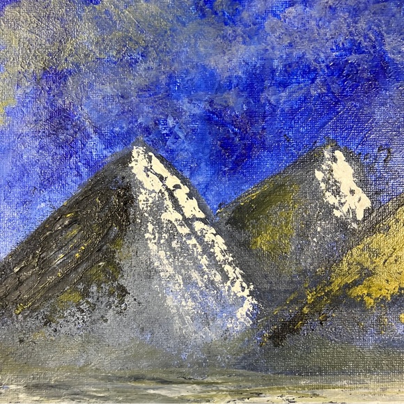 8x10” Mountain Landscape Painting - Picture 2 of 4